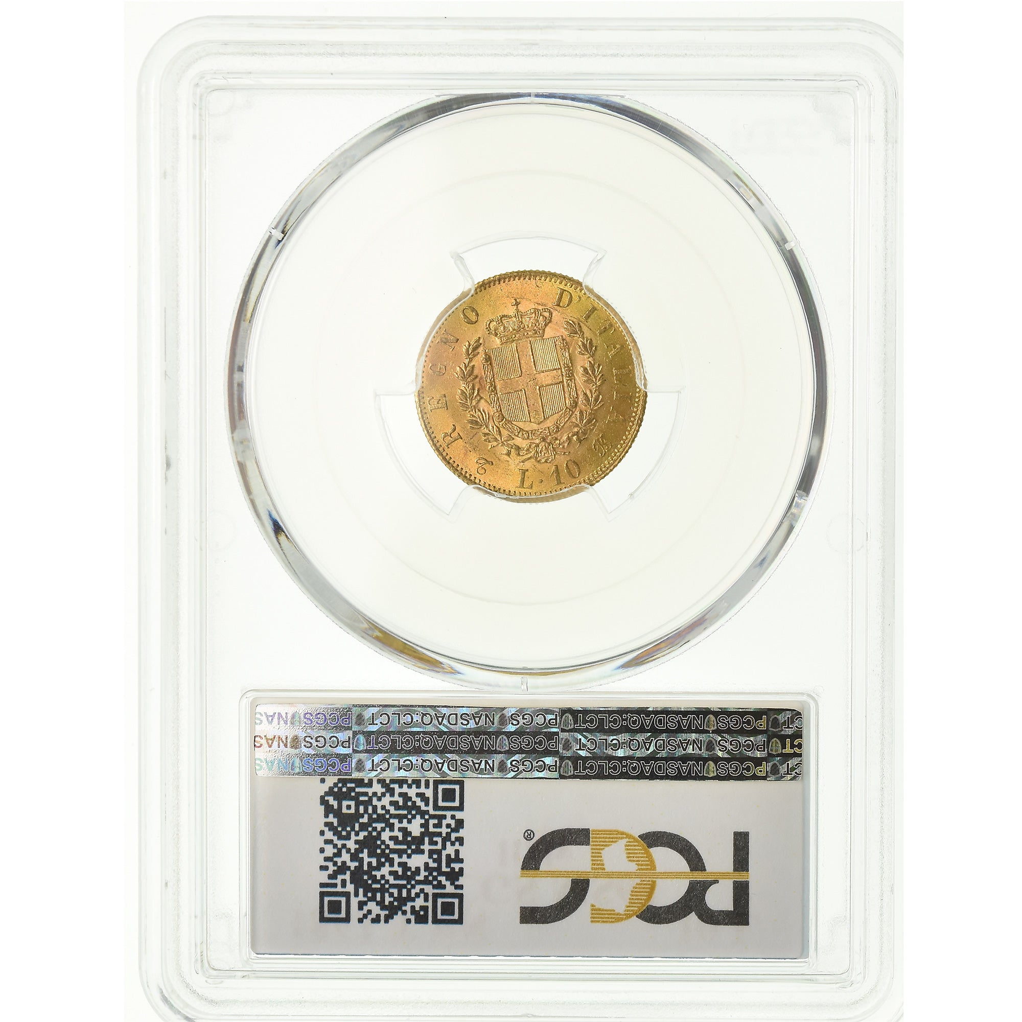 Monnaie, Italie, Vittorio Emanuele II, 10 Lire, 1863, Torino, PCGS, MS63, Or