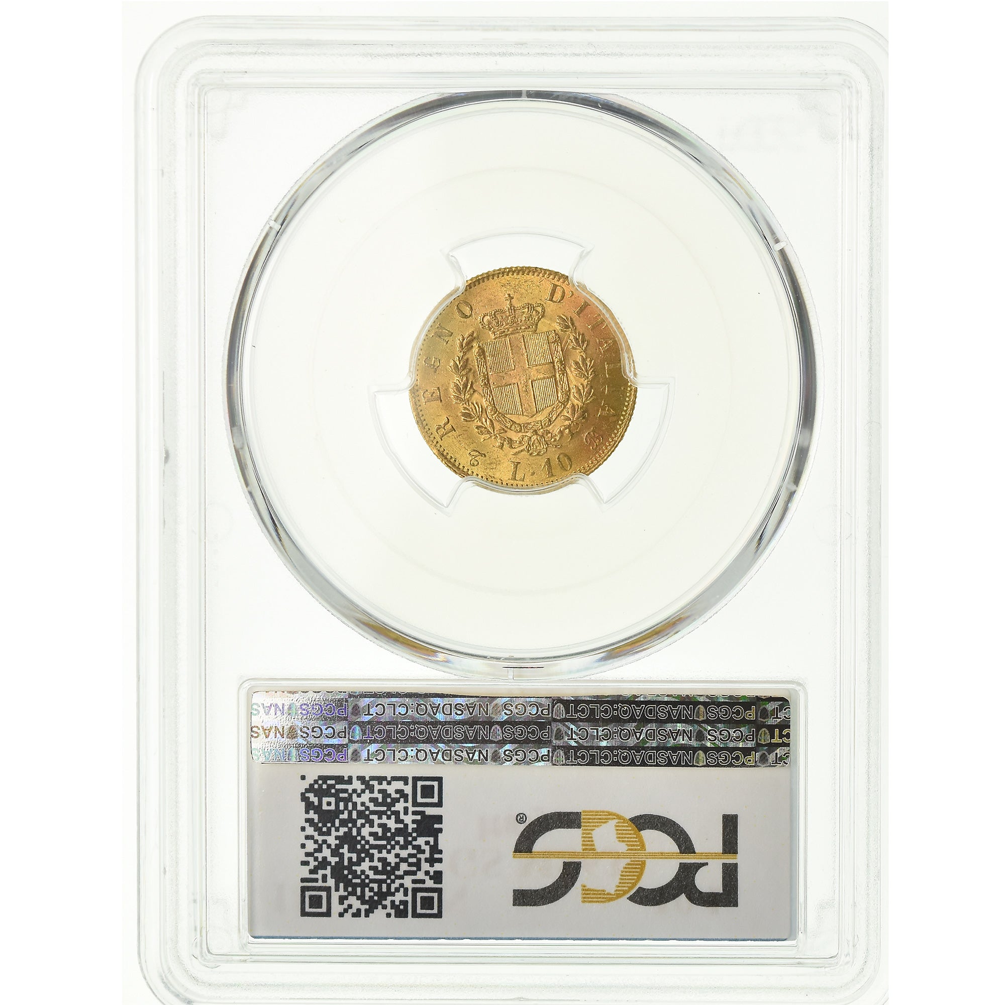 Monnaie, Italie, Vittorio Emanuele II, 10 Lire, 1863, Torino, PCGS, MS63+, Or