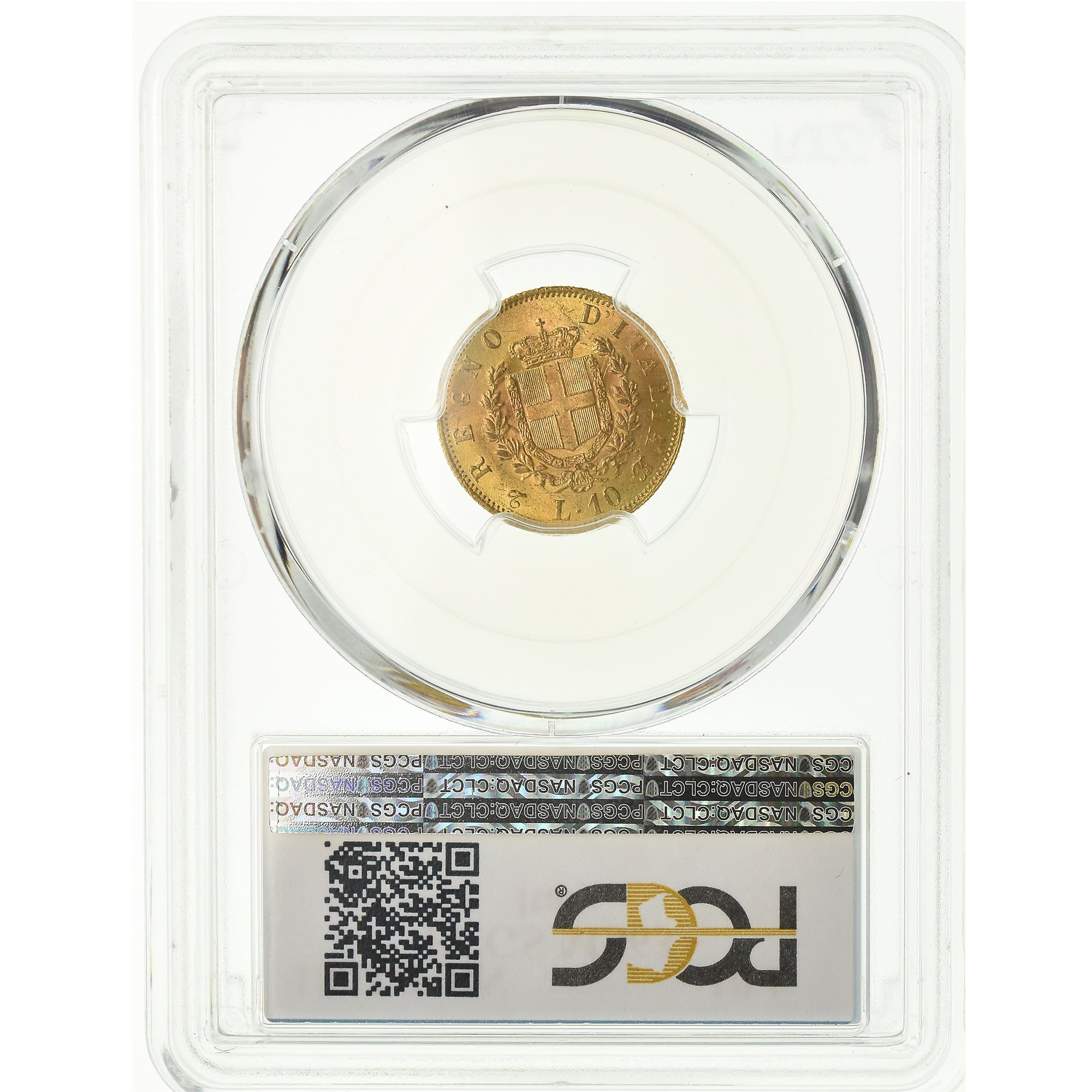 Münze, Italien, Vittorio Emanuele II, 10 Lire, 1863, Torino, PCGS, MS63+, Gold