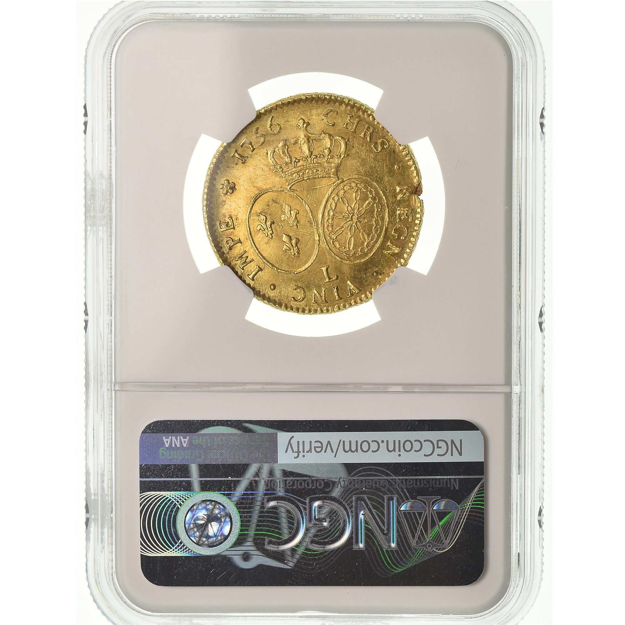 Münze, Frankreich, Louis XV, Double louis d'or au bandeau, 2 Louis D'or, 1756