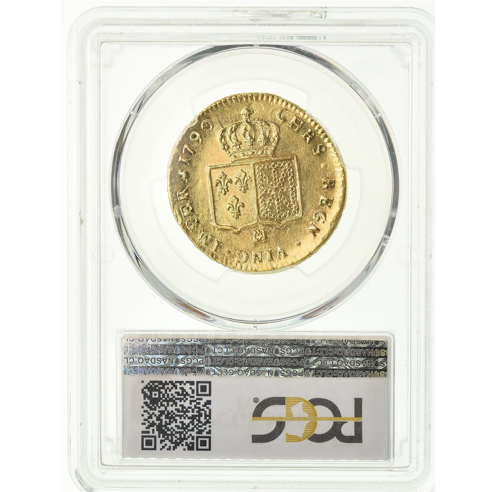 Moeda, França, Louis XVI, Double louis d'or à la tête nue, 2 Louis D'or