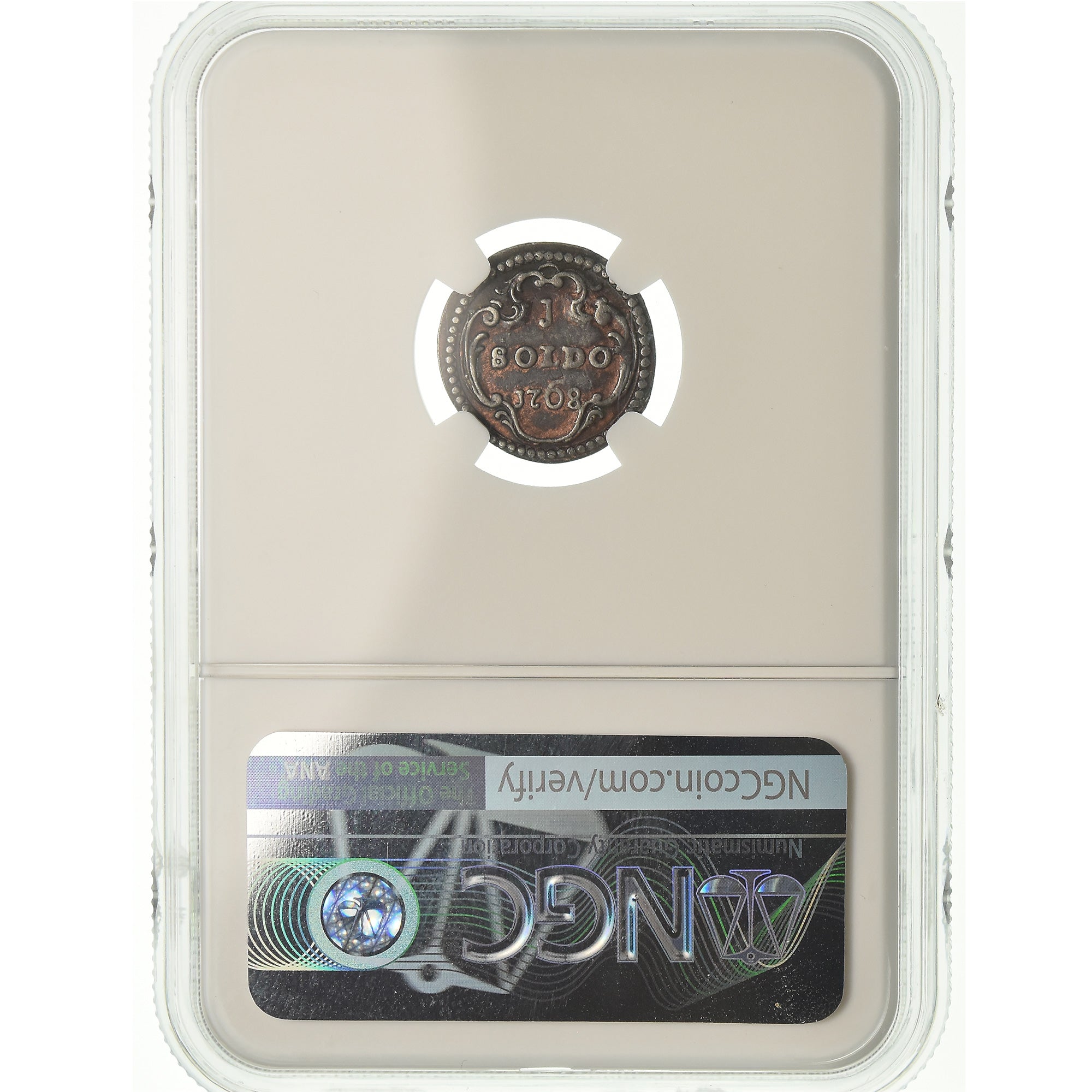 Moneta, Francia, Pascal Paoli, Soldo, 1768, Corte, NGC, AU50, Biglione, graded