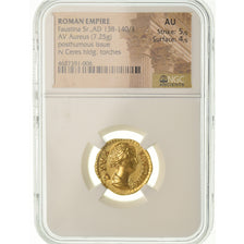 Münze, Faustina I, Aureus, 141, Rome, graded, NGC, AU, 5/5-4/5, Gold, RIC:357