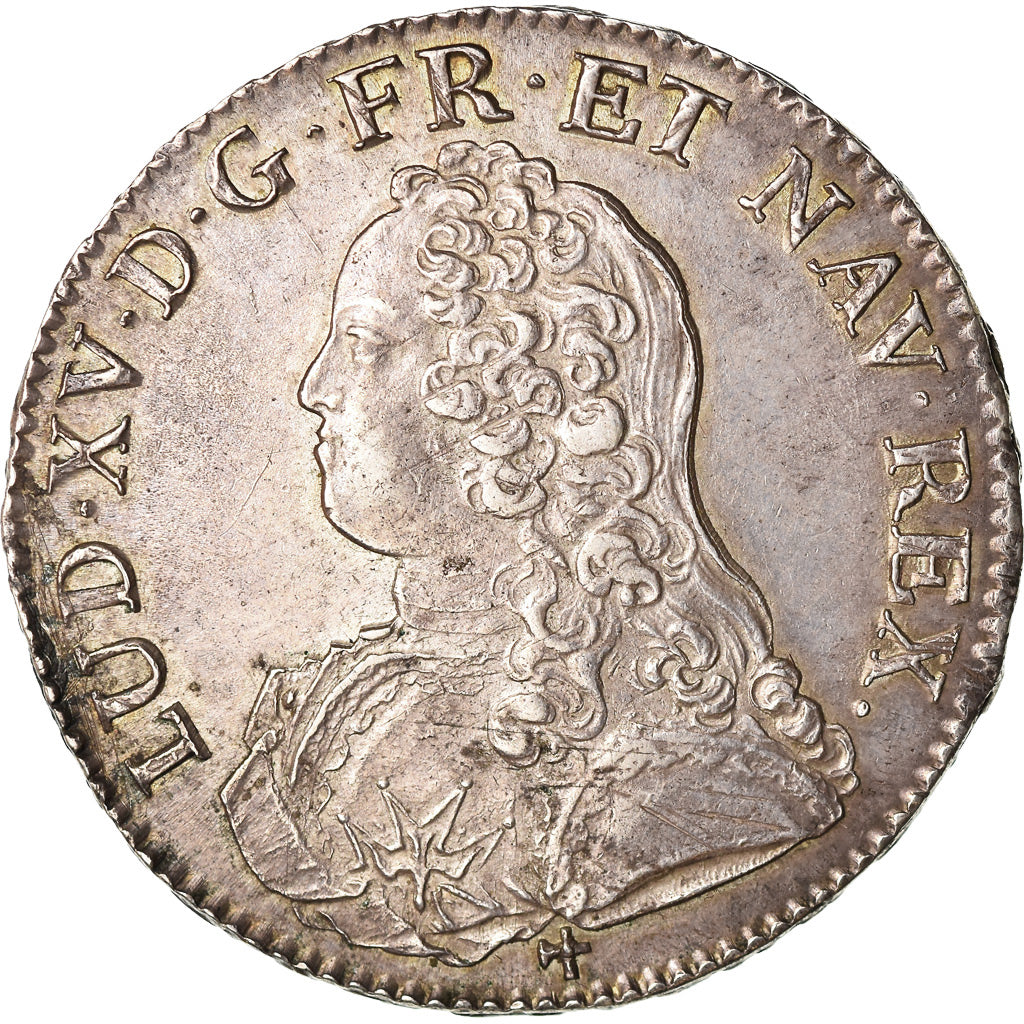 Coin, France, Louis XV, Écu aux branches d'olivier, 1726, Orléans