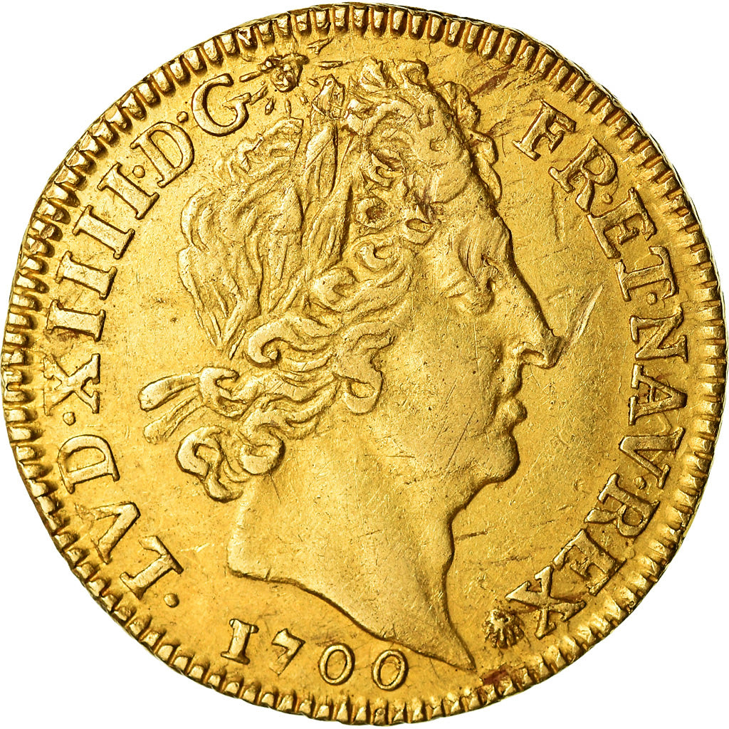 Monnaie, France, Louis XIV, 1/2 Louis d'or, 1700, Paris, Unique, TTB+, Or