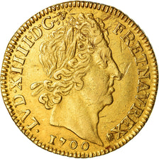 Monnaie, France, Louis XIV, 1/2 Louis d'or, 1700, Paris, Unique, TTB+, Or
