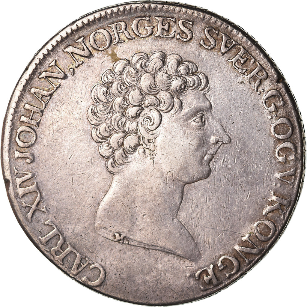 Monnaie, Norvège, Carl XIV, Specie Daler, 1821, TTB+, Argent, KM:290