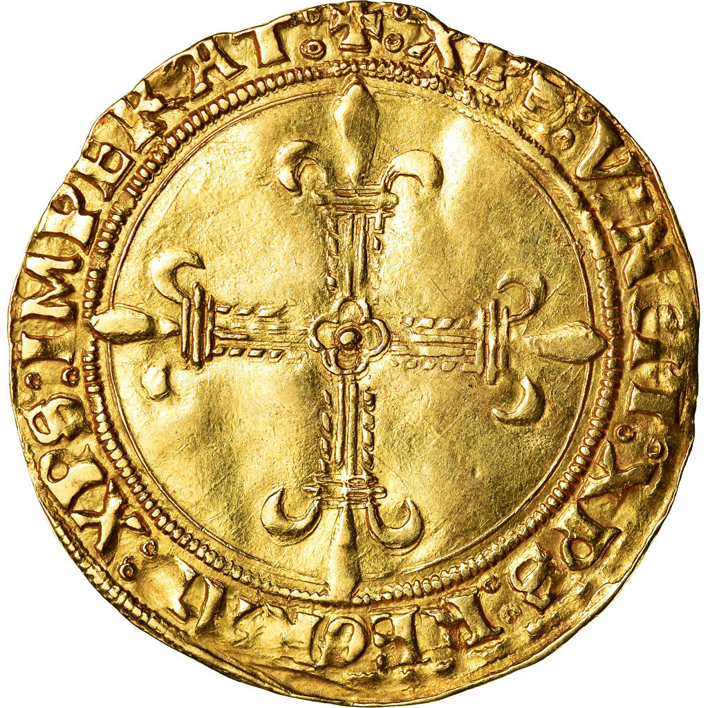 Moneta, DEPARTAMENTY WŁOSKIE, Casale, Guillaume II, Ecu d'or, AU(50-53)