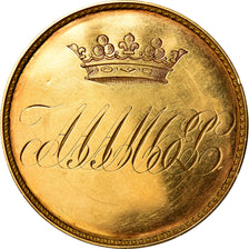 France, Medal, Mariage Comte de Mailly, 1816, AU(55-58), Gold