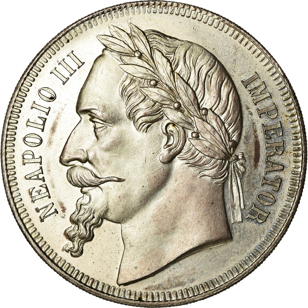 Coin, France, Napoleon III, Module Finis Germaniae, 5 Francs, 1870, MS(63)