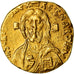 Moeda, Justinian II, Solidus, 692-695, Constantinople, EF(40-45), Dourado