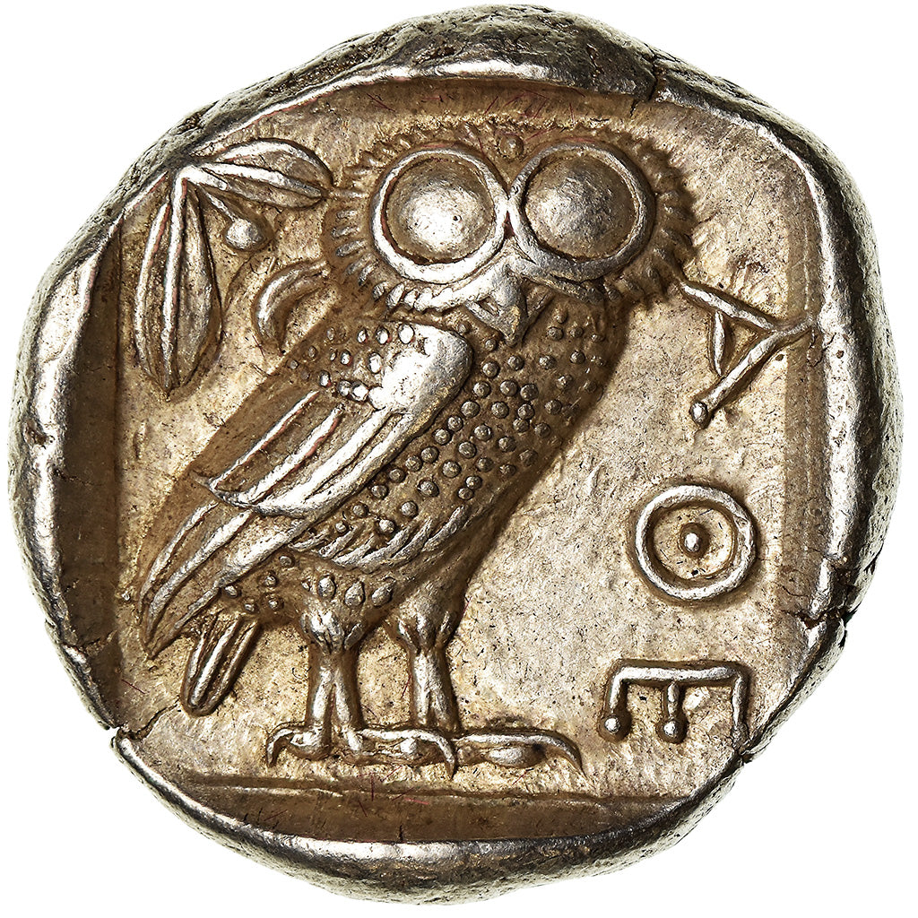 Coin, Attica, Athens, Tetradrachm, Athens, MS(60-62), Silver, SNG-Cop:31