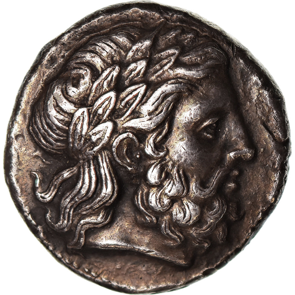 Monnaie, Royaume de Macedoine, Philippe II (359-336 BC), Zeus, Tétradrachme