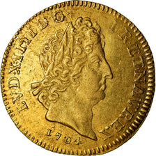 Monnaie, France, Louis XIV, Louis d'or aux insignes, Louis d'Or, 1704, Paris