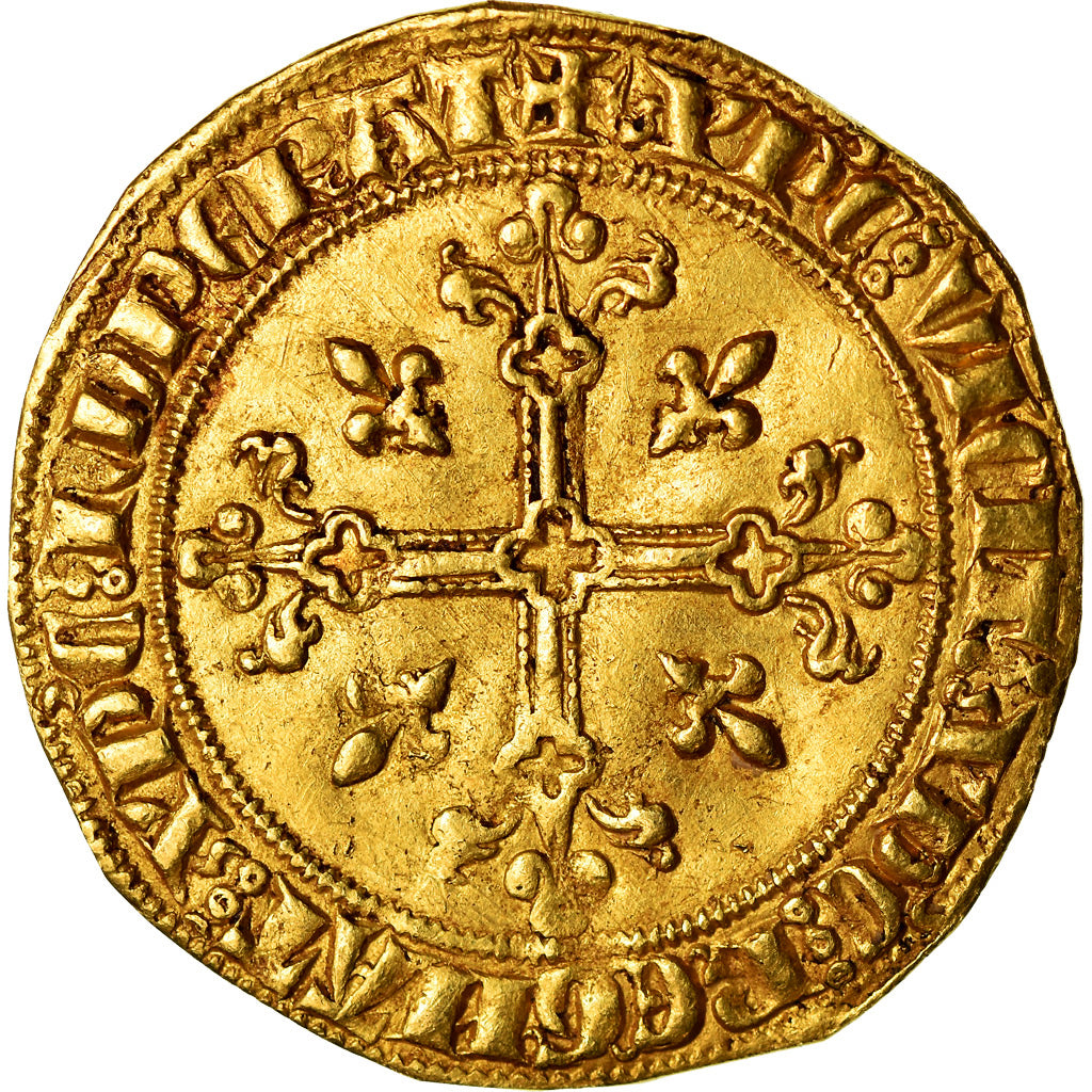 Coin, France, Philippe IV le Bel, Dit à la Reine, Florin, AU(50-53), Gold