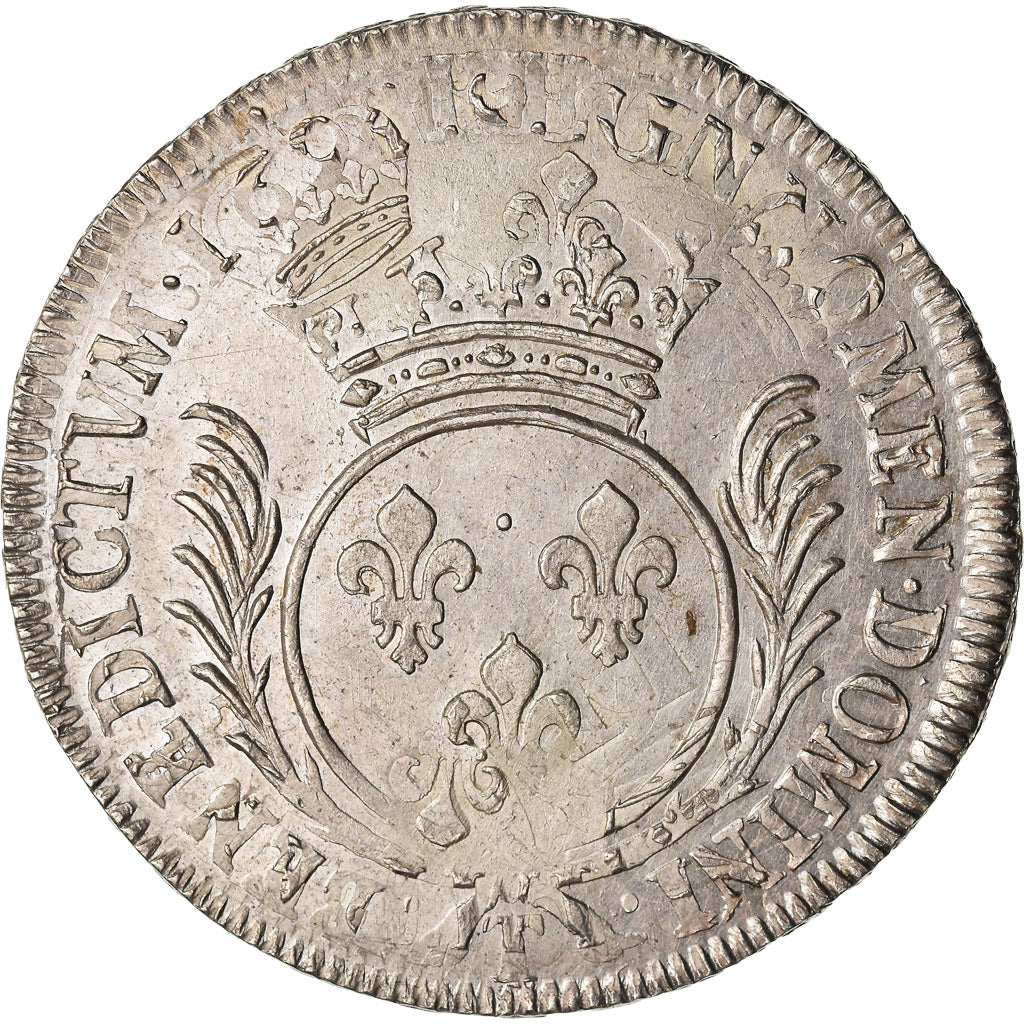 Münze, Frankreich, Louis XIV, Écu aux palmes, Ecu, 1694, Nantes, SS+, Silber