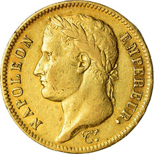 Munten, Frankrijk, Napoléon I, 40 Francs, 1813, Genoa, ZF, Goud, KM:696.2