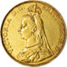 Coin, Great Britain, Victoria, 5 Pounds, 1887, AU(50-53), Gold, KM:769