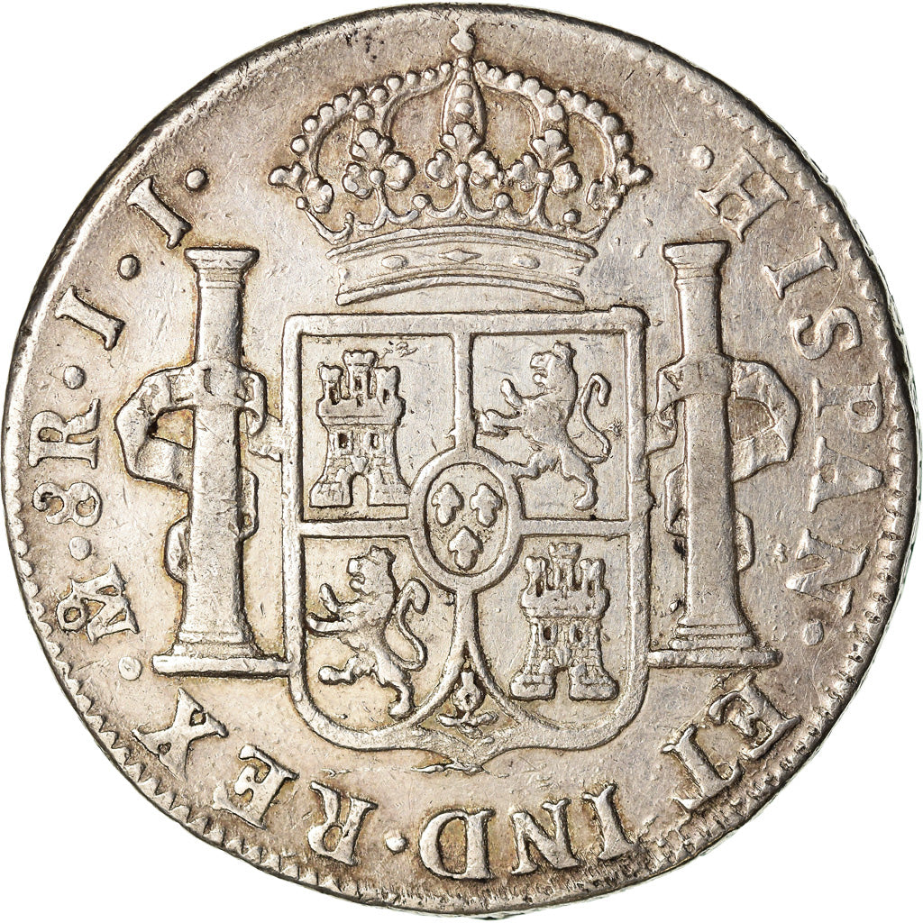 Coin, Mexico, Ferdinand VII, 8 Reales, 1819, Mexico City, EF(40-45), Silver