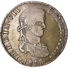 Coin, Mexico, ZACATECAS, Ferdinand VII, 8 Reales, 1818, Zacatecas, VF(30-35)