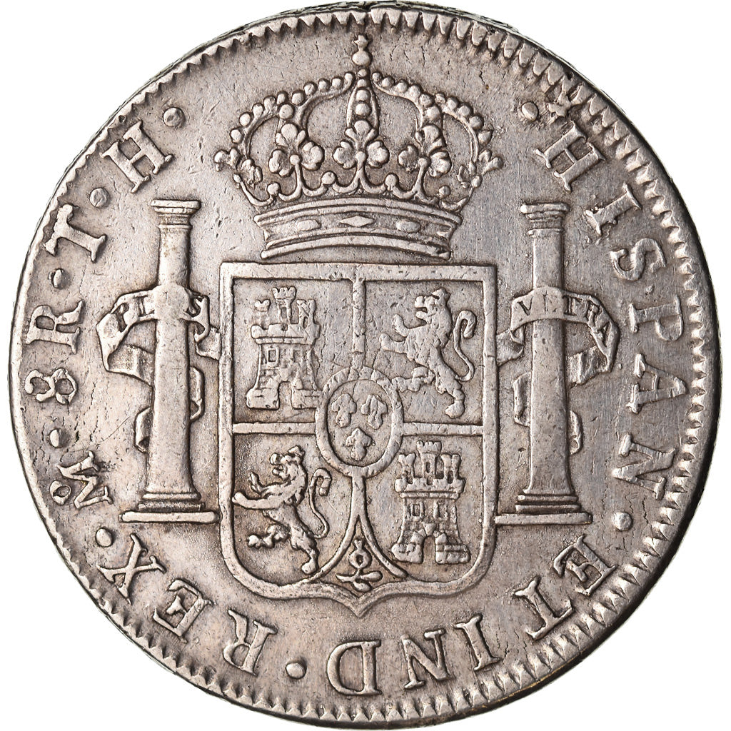 Coin, Mexico, Charles IV, 8 Reales, 1808, Mexico City, EF(40-45), Silver, KM:109
