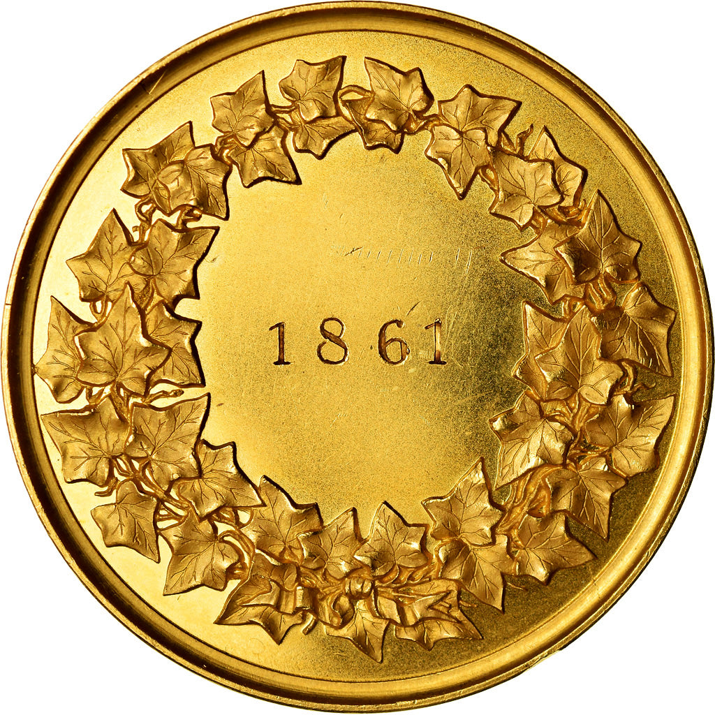 Deutschland, Medaille, Prusse, Wilhelm Koenig, 1861, Loos, VZ+, Gold
