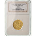 Coin, France, Charles VI, 1/2 Heaume d'or, 1417, La Rochelle, NGC, XF45, Gold