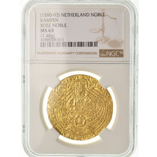 Coin, Netherlands, Noble d'or, Campen, NGC, MS63, Gold, graded, 4788509-011