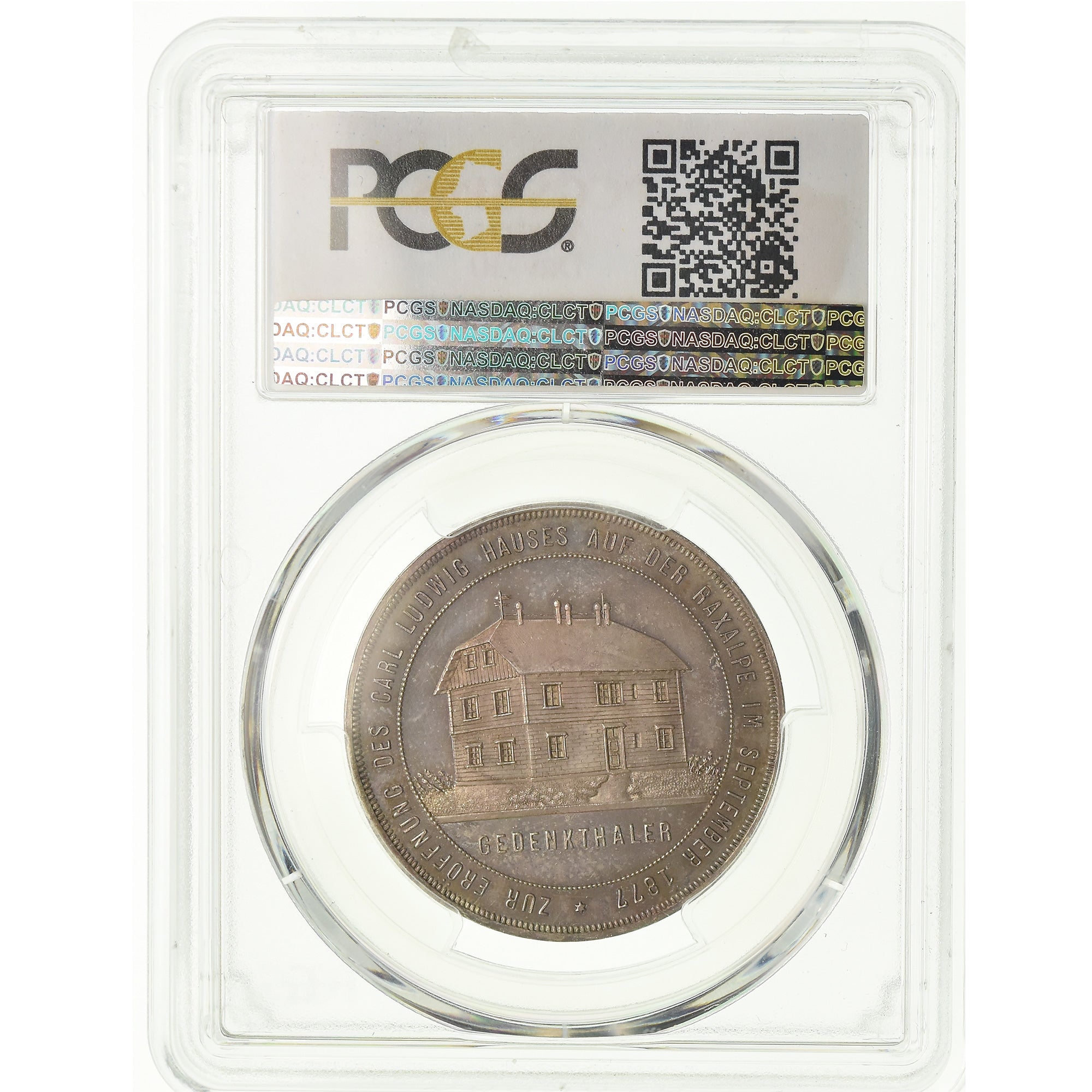 Coin, Austria, Franz Joseph I, Thaler, 1877, PCGS, SP65, Silver, KM:M9, graded