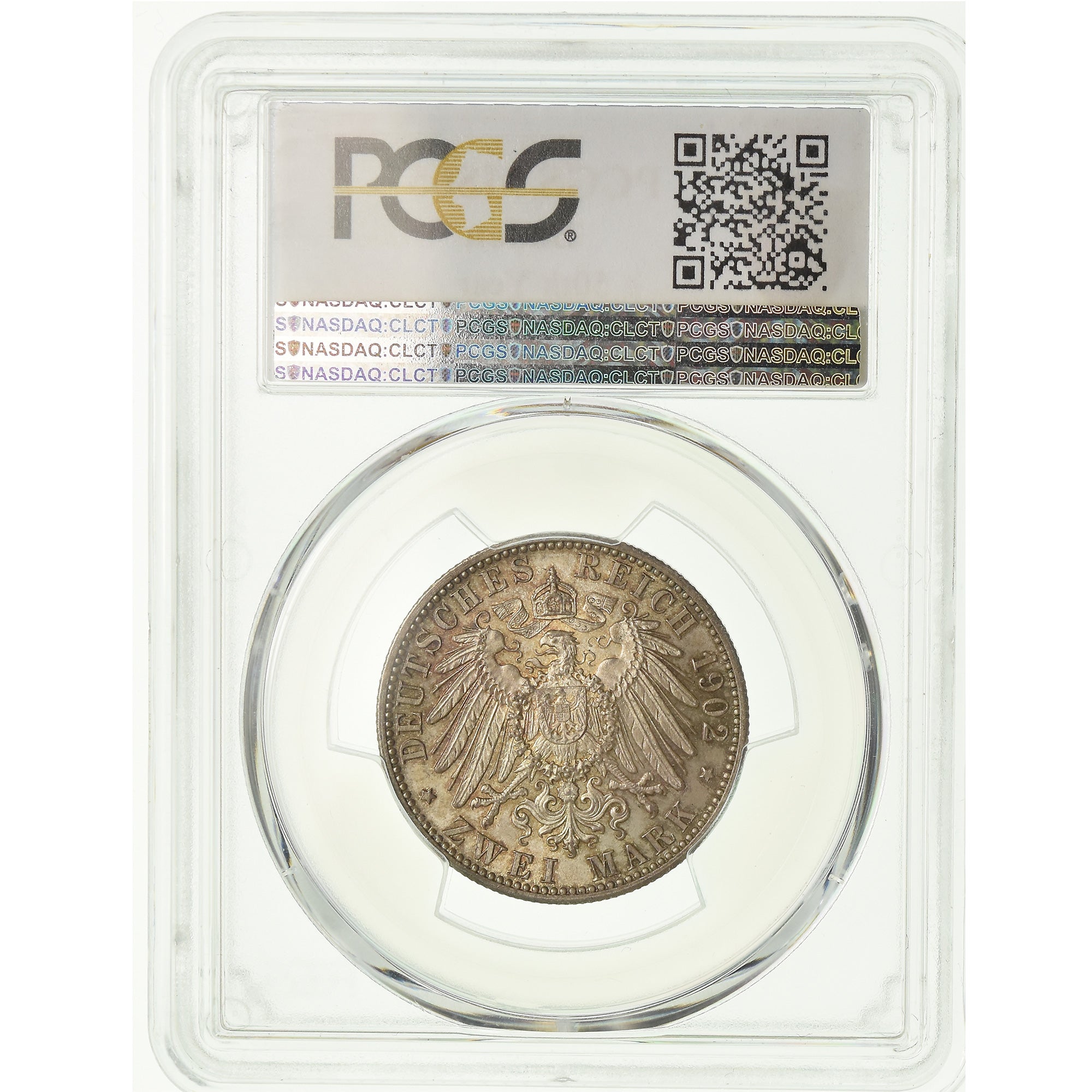 Coin, German States, BADEN, Friedrich I, 2 Mark, 1902, Stuttgart, PCGS, MS65