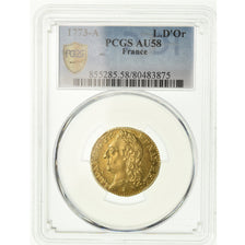 Moeda, França, Louis XV, Louis d'or à la vieille tête, Louis d'Or, 1773