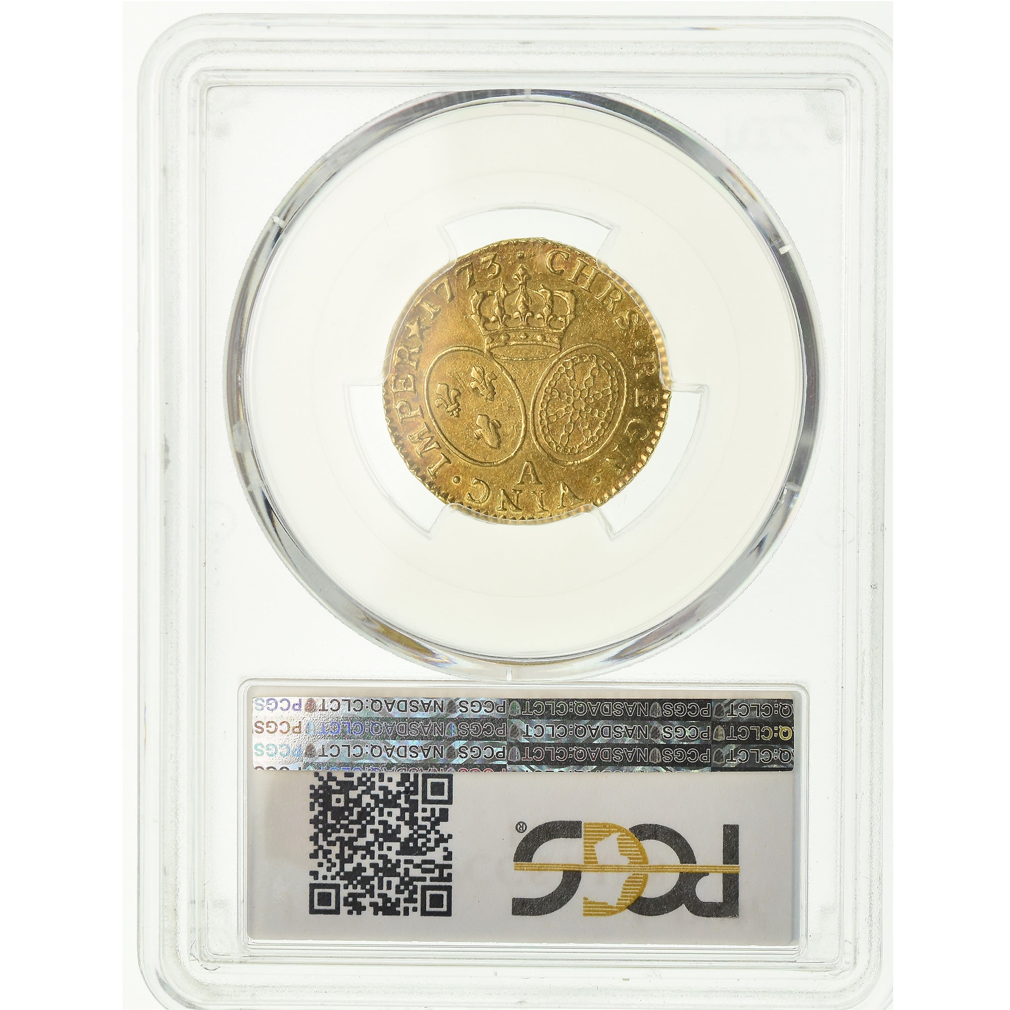 Moeda, França, Louis XV, Louis d'or à la vieille tête, Louis d'Or, 1773