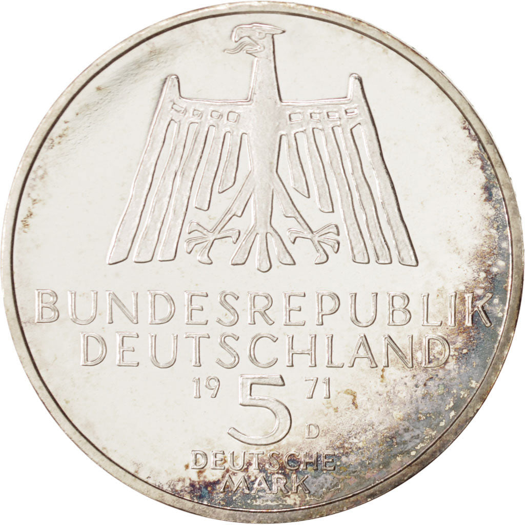 Coin, GERMANY - FEDERAL REPUBLIC, 5 Mark, 1971, Munich, Germany, MS(65-70)
