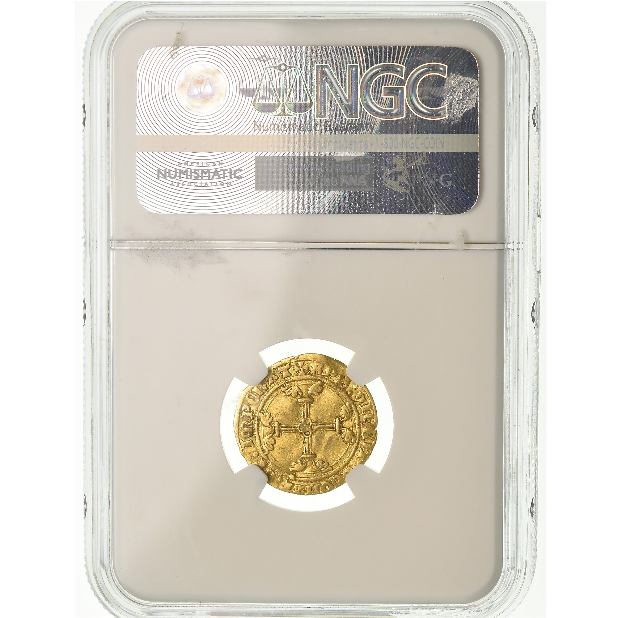 Monnaie, France, Charles VII, Charles VII, 1/2 ECU D'or, Paris, NGC, XF45, Or