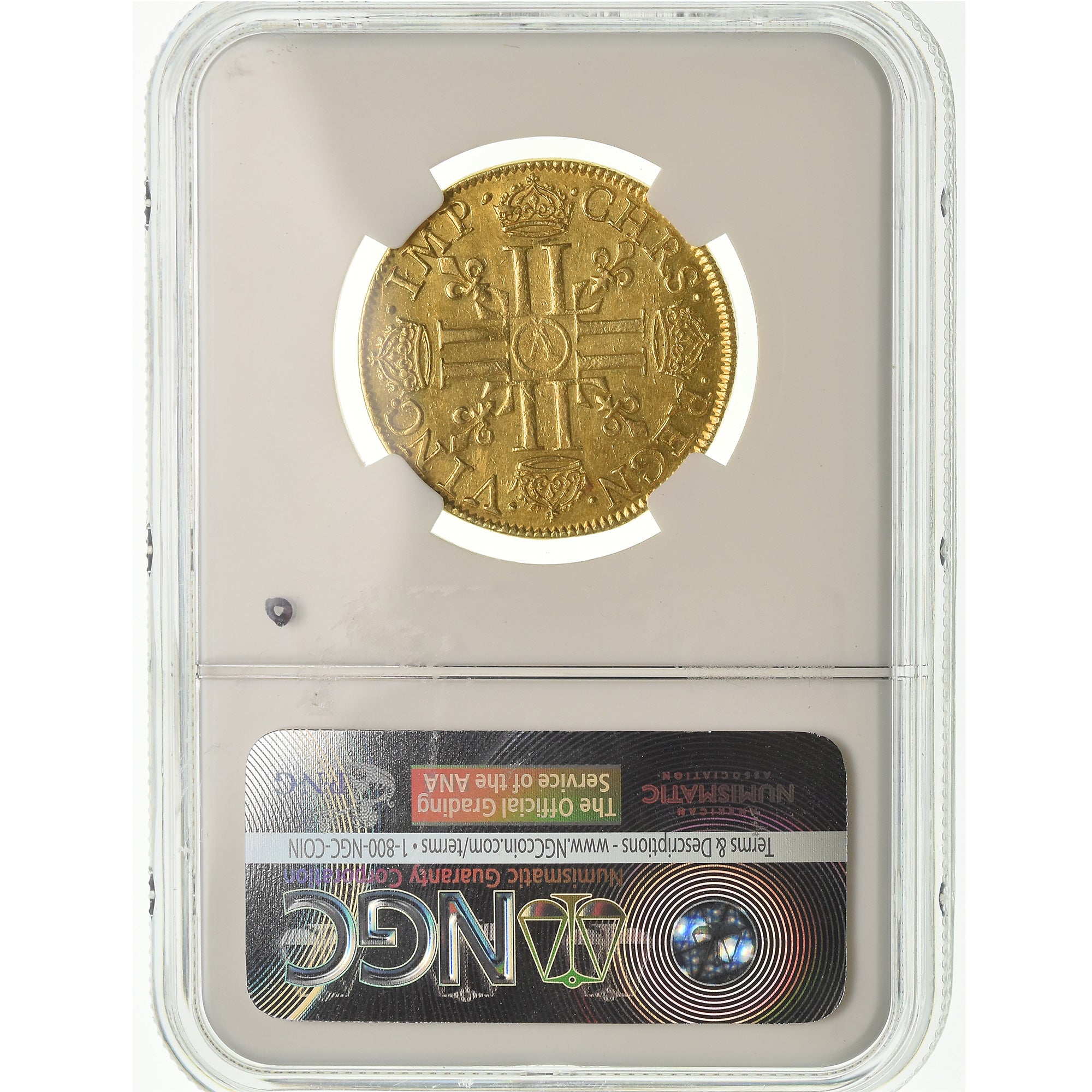 Moeda, França, Louis XIII, Double Louis d'or, 2 Louis D'or, 1640, Paris, NGC