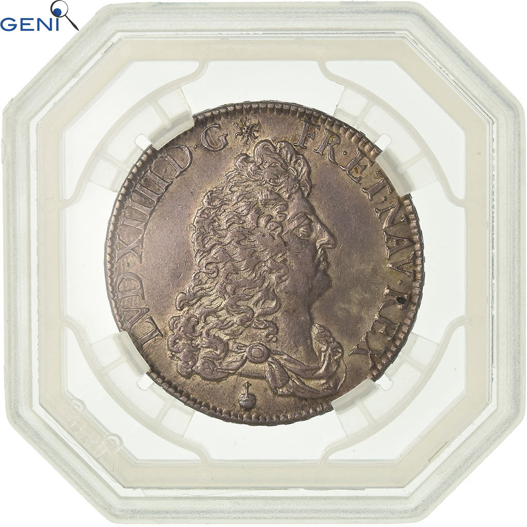 Moneta, Francia, Louis XIV, 1/2 Écu de Flandre, 1/2 Ecu, 1685, Paris, GENI