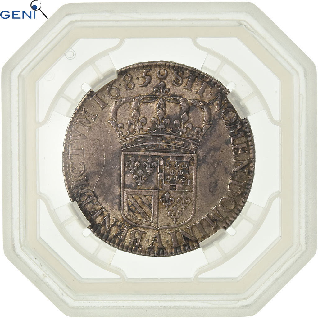 Moneta, Francia, Louis XIV, 1/2 Écu de Flandre, 1/2 Ecu, 1685, Paris, GENI