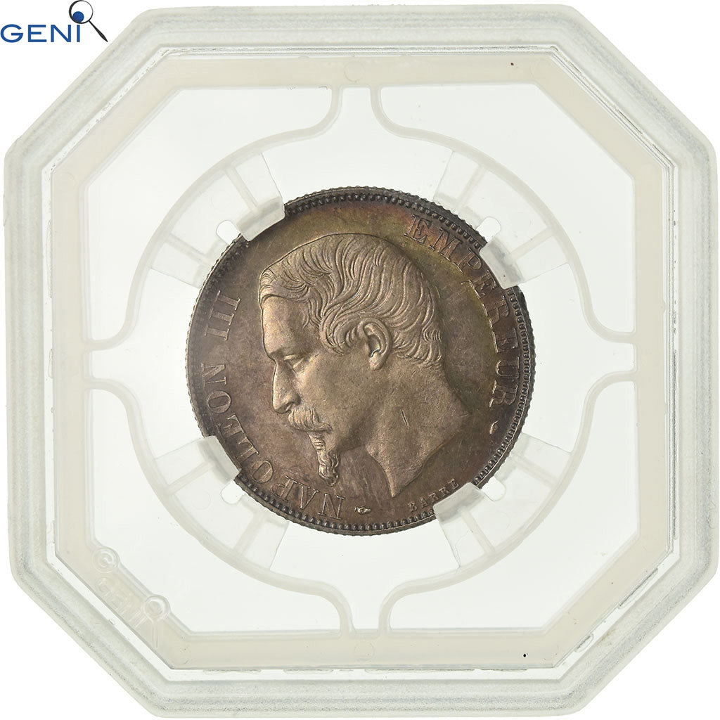 Coin, France, Napoleon III, 2 Francs, 1854, Paris, GENI, AU58