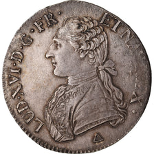 Moeda, França, Louis XVI, Écu aux branches d'olivier, Ecu, 1789, Orléans