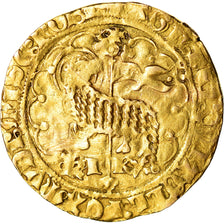 Moneda, Francia, Charles VII, Agnel d'or, Montpellier, BC+, Oro, Duplessy:452b