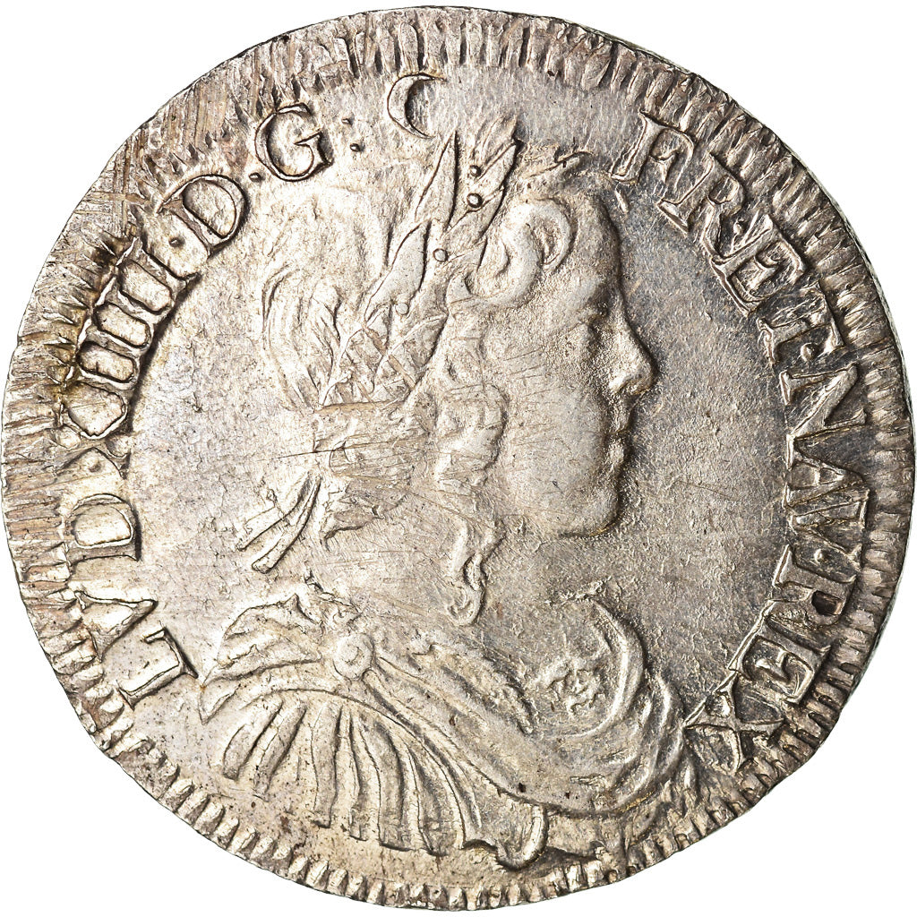 Münze, Frankreich, Louis XIV, 1/2 Écu à la mèche longue, 1/2 Ecu, 1649
