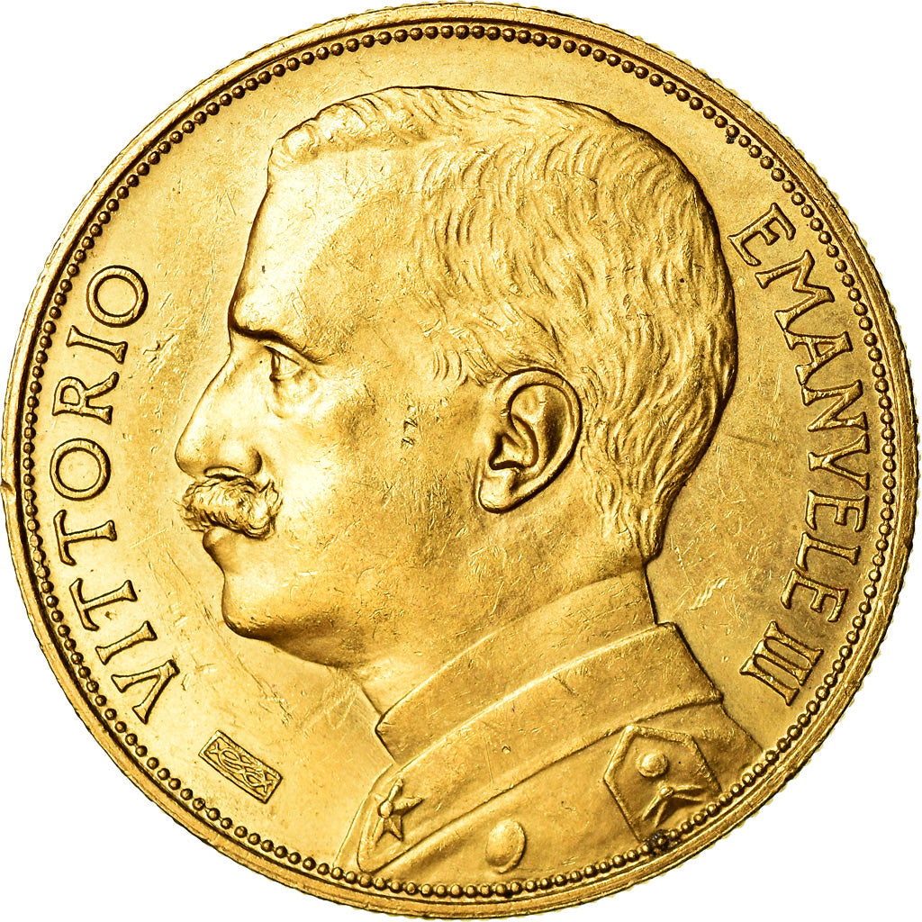 Coin, Italy, Vittorio Emanuele III, 50 Lire, 1912, Rome, MS(60-62), Gold, KM:49