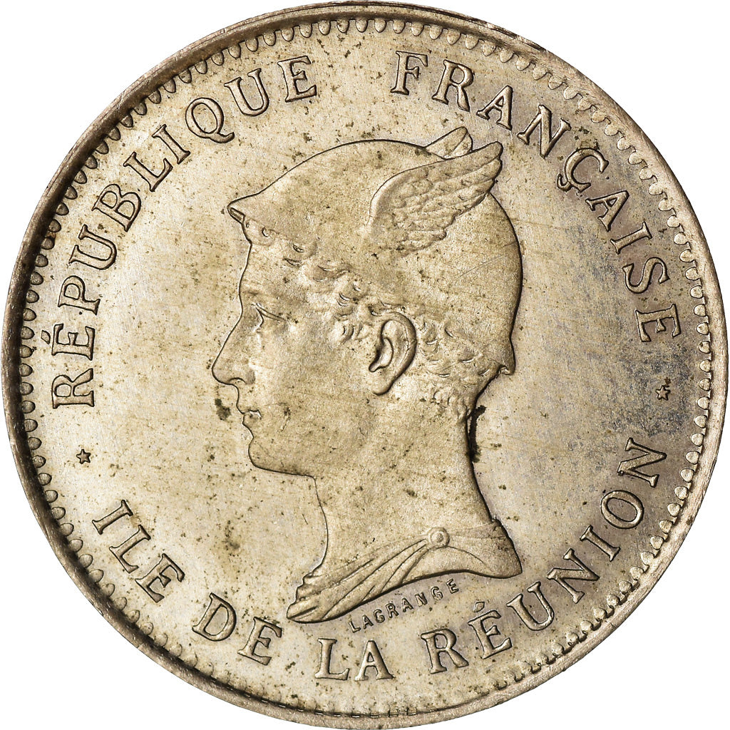 Coin, Réunion, 50 Centimes, 1896, ESSAI, MS(60-62), Copper-nickel, KM:E1