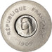 Coin, France, François Rude, 25 Centimes, 1909, ESSAI, MS(63), Aluminium