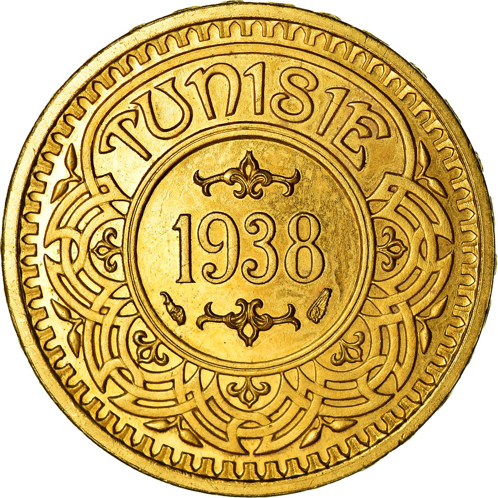 Monnaie, Tunisie, Ahmad Pasha Bey, 100 Francs, 1938, Paris, ESSAI, SPL, Bronze