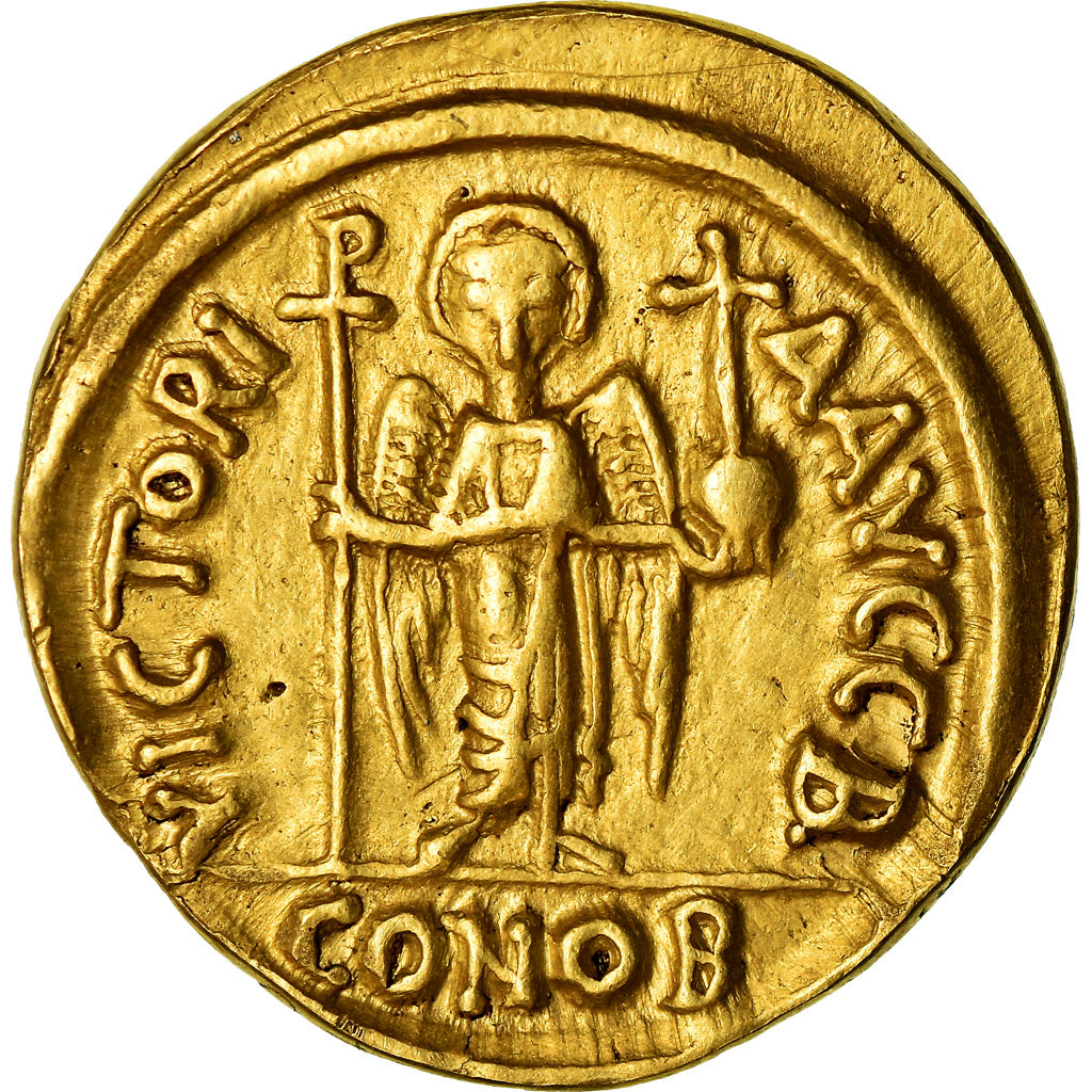 Coin, Maurice Tiberius, Solidus, Constantinople, AU(50-53), Gold, Sear:478