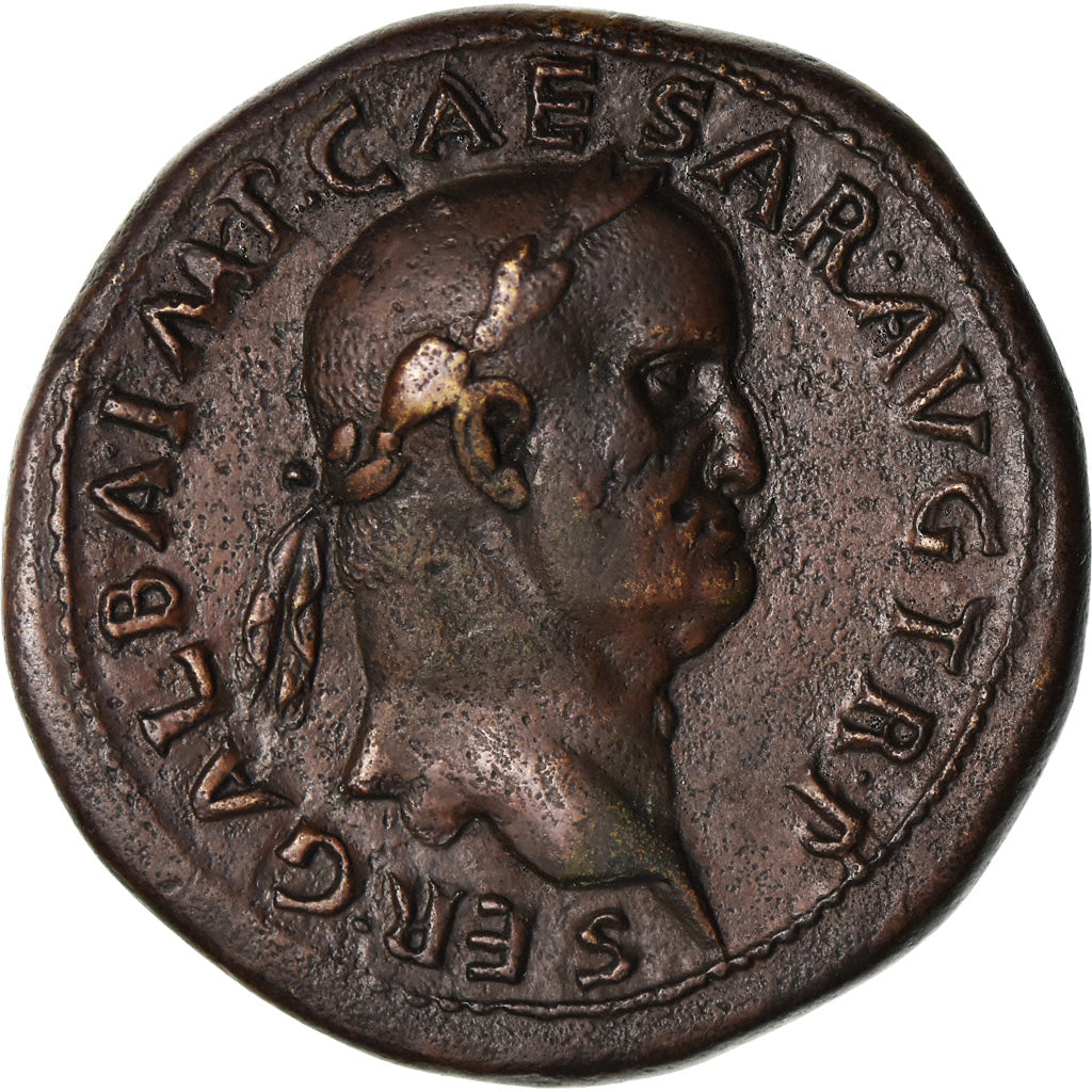 Coin, Galba, Sestertius, Rome, EF(40-45), Bronze, RIC:387