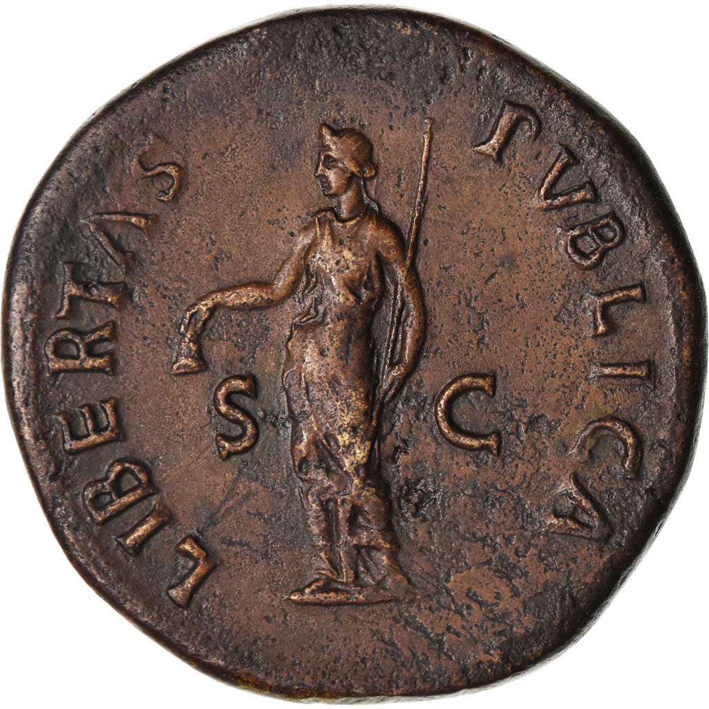 Coin, Galba, Sestertius, Rome, EF(40-45), Bronze, RIC:387