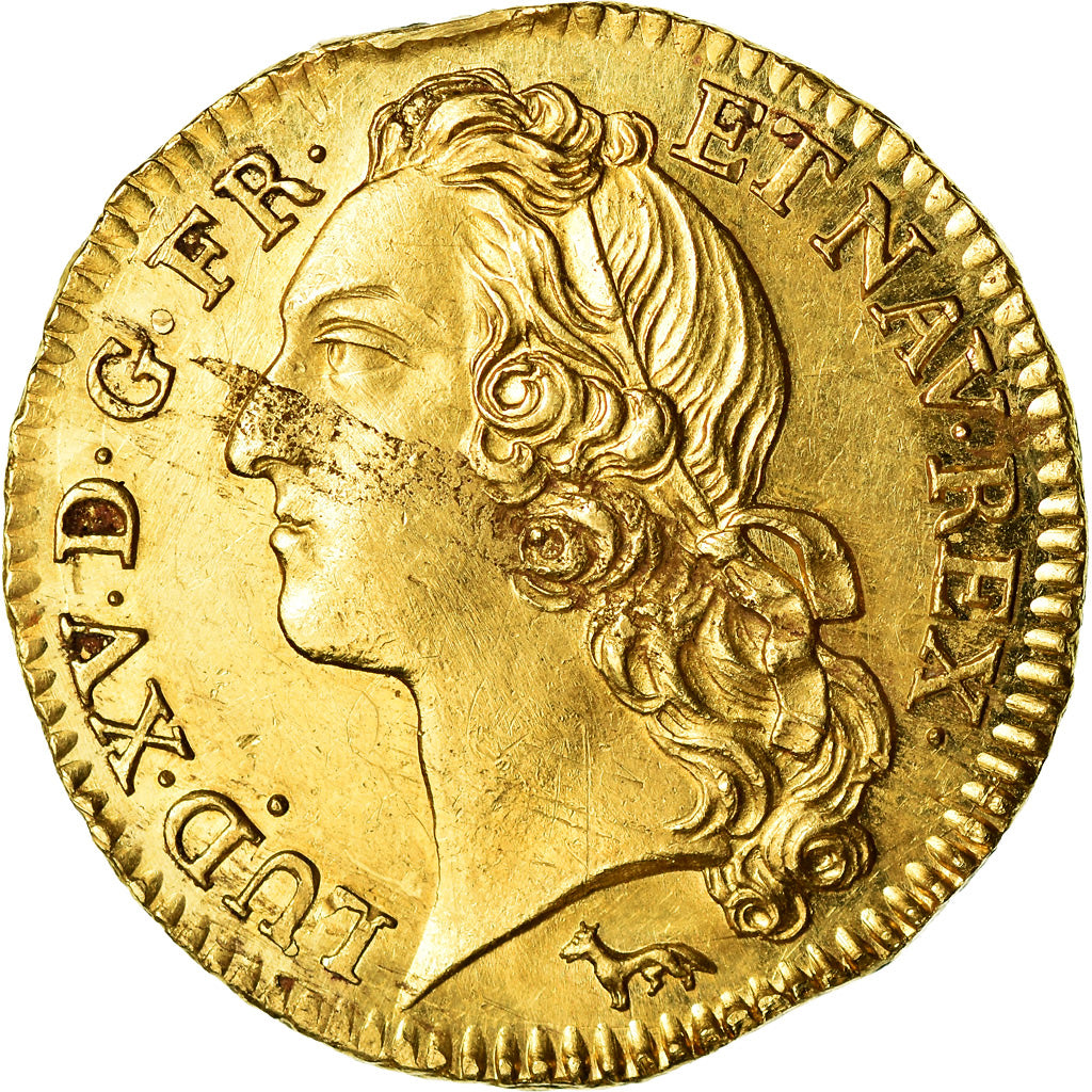 Coin, France, Louis XV, Louis d'or au bandeau, Louis d'Or, 1742, Paris