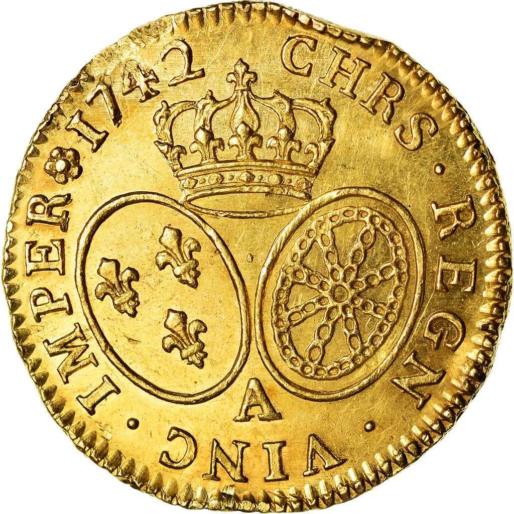 Coin, France, Louis XV, Louis d'or au bandeau, Louis d'Or, 1742, Paris